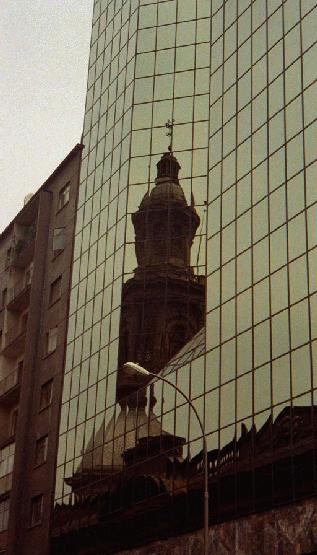  Reflections of the Cathedral in Santiago 