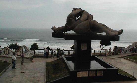  Statue at Love Park in Lima, Peru 