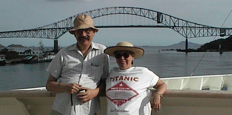  Steph and Bill at the Bridge of the Americas 